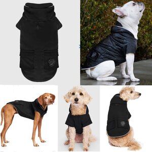 NWT Canada Pooch Torrential Tracker Raincoat for Dogs - Black